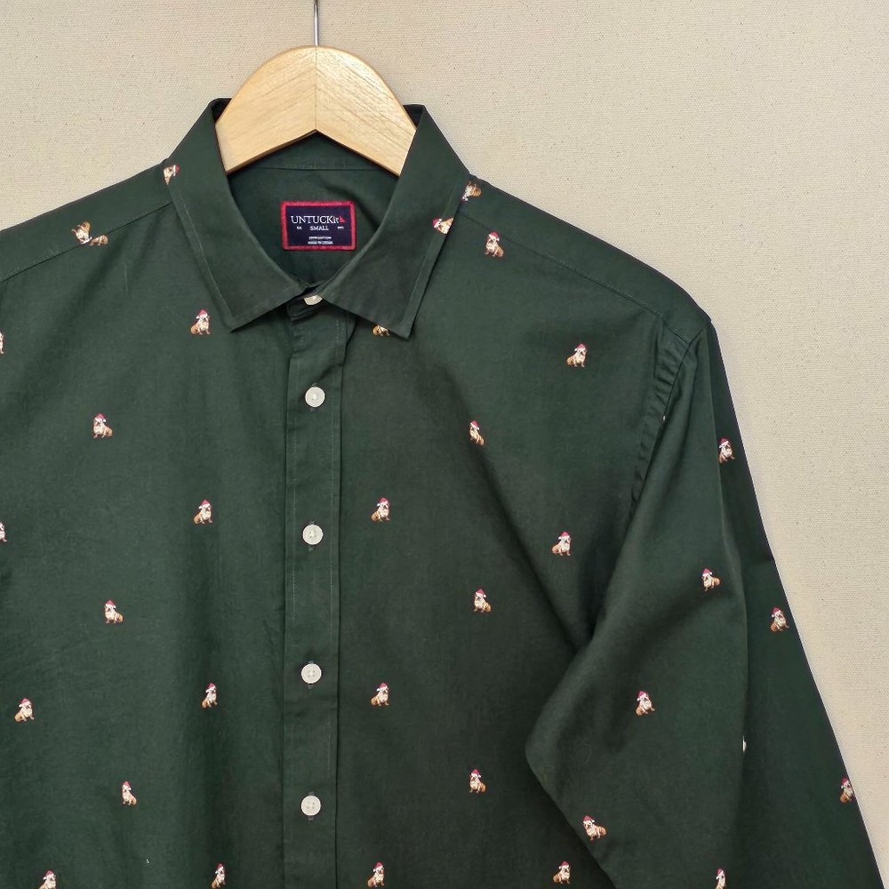 UNTUCKit Christmas Button Down S